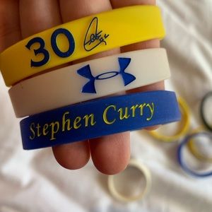 Stephen Curry GSW rubber bracelets underarmour